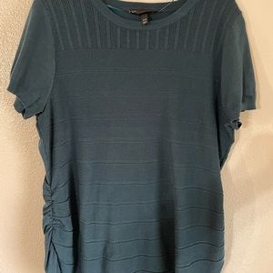 Lane Bryant Mixed Stitch Short Sleeve Sweater 14-16